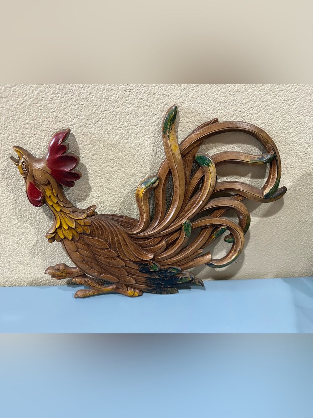 Syroco Rooster Wall Plaque